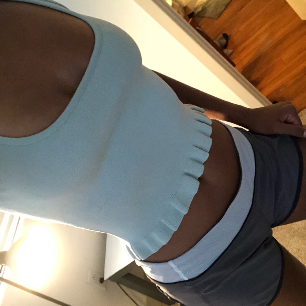 New With Tags H&M Knit Milan Peplum Crop